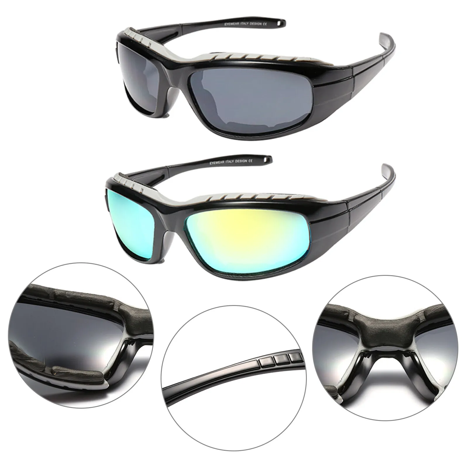 UV400 Cycling Sunglasses — Wrap-Around Sport Glasses 4